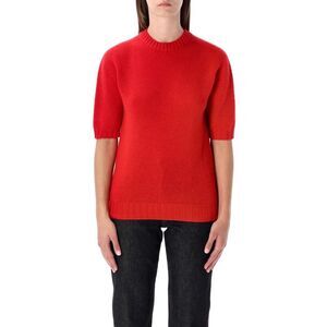 FABIANA FILIPPI Women's Short Sleeve Knit Sweater Women RED Sweaters & Knitwear